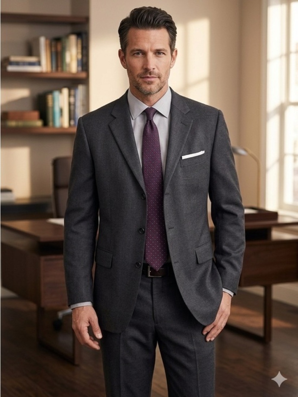 Vtg Brooks Brothers Mens 46 Charcoal Gray 100% Pure Wool Sport Coat Suit Jacket